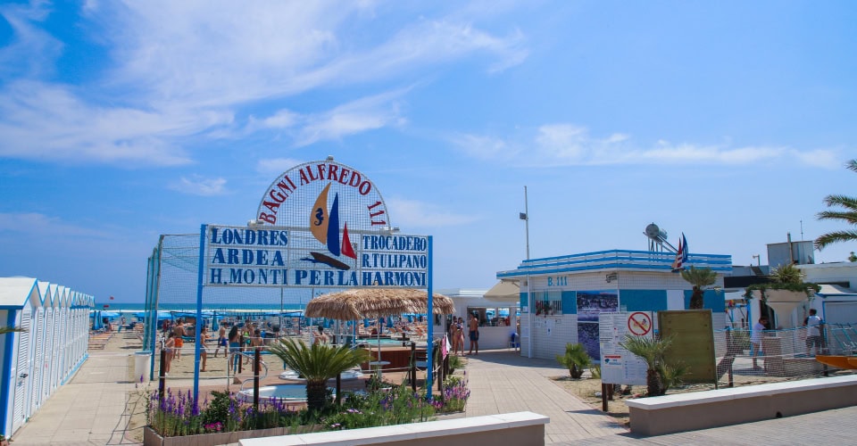 Hotel Riccione near the sea and the beach